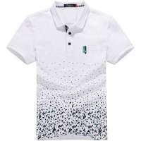 九牧王旗下 男装格利派蒙夏季新款时尚印花潮流T恤CT2320031 (白色/175)