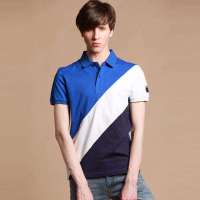 九牧王旗下 男装格利派蒙时尚休闲短袖T恤CTC02E0310 (蓝色/175)