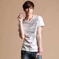 九牧王旗下 男装格利派蒙时尚休闲短袖T恤CTC02E0710 (白色/180)