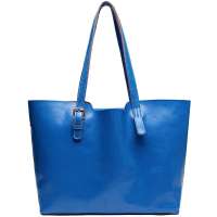 PASTE柏斯特韩版淑女油蜡牛皮单肩包 包中包 2P0952蓝色