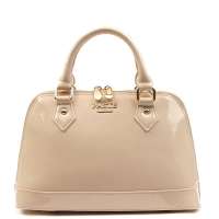 PASTE柏斯特糖果色漆皮贝壳手提包3P0363杏色