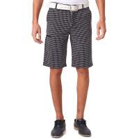 迪尔马奇 男装英伦格子直筒休闲短裤DM610(黑小格/36)