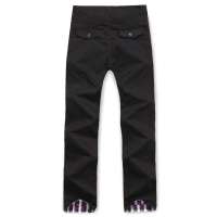 迪尔马奇 男装英伦直筒水洗休闲裤DM363(黑色/34)