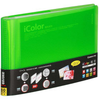 齐心 I Color 80枚 可变背脊相册 AM80绿 2个装