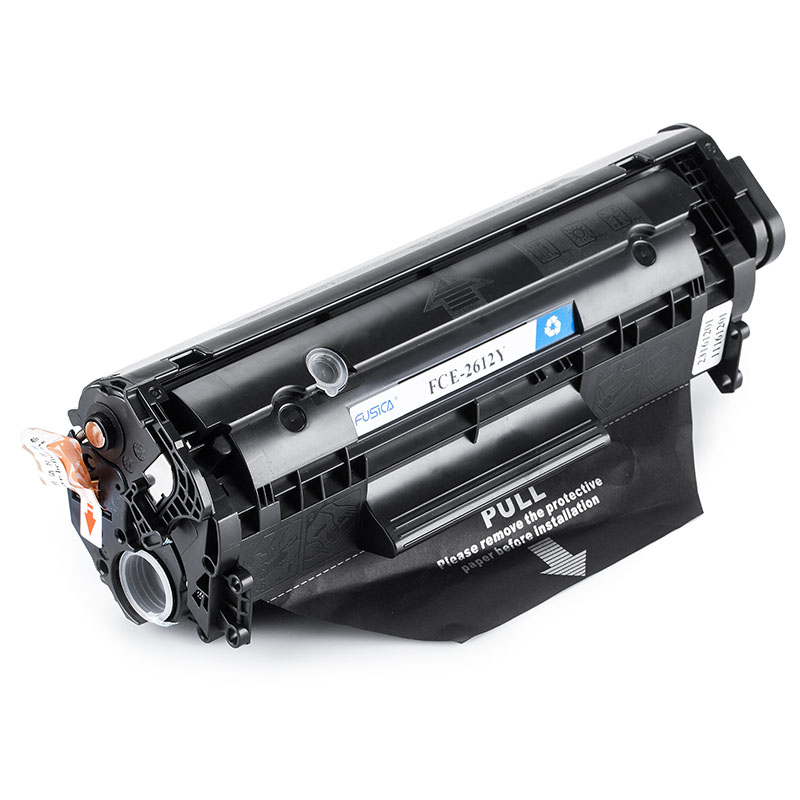 富士樱FUSICAFCE-2612Y适用HP Q2612A 1012 m1005 1015 1020黑色易加粉硒鼓/粉盒