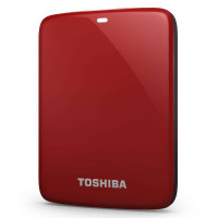 东芝移动硬盘恺乐V7 Connect分享系列(USB3.0)2TB(活力红)