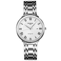 尼维达NIVADA复古典雅双层表盘钢带石英男士手表GQ8013-101010