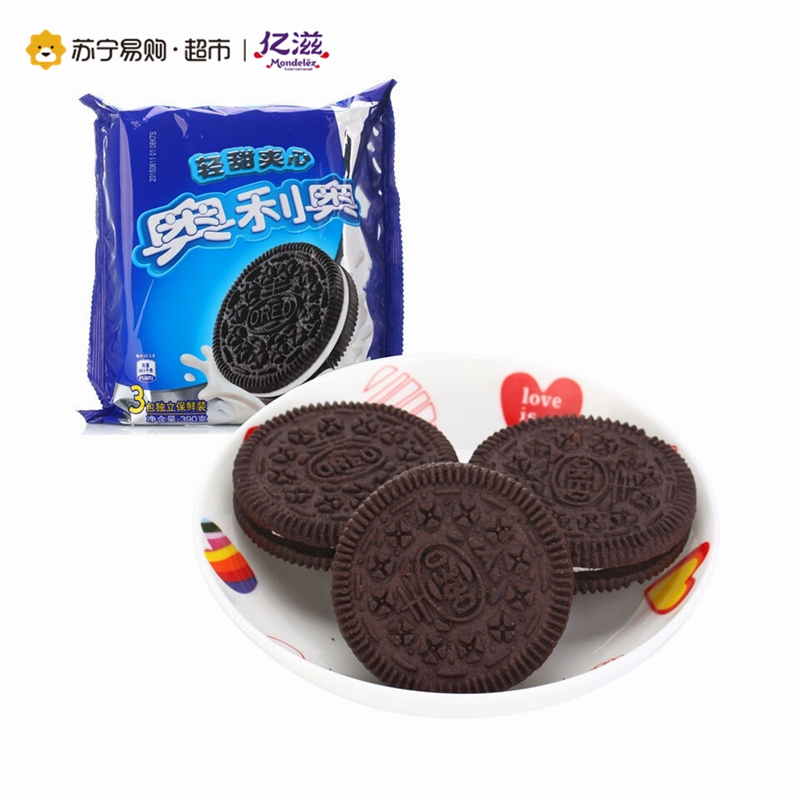 奥利奥 轻甜夹心饼干 390g/袋