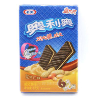 奥利奥 双心脆威化饼干 (花生口味) 87g/盒（6条随心装）