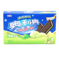 奥利奥 冰淇淋风味双心脆威化饼干(抹茶口味)192g/盒(家庭装)