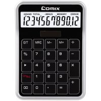 齐心(COMIX)C-8S 苹果系列时尚办公计算器 黑色