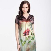 格莱美大码高档奢华服装桑蚕丝连衣裙131002