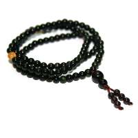 禾场尚腾 黑曜石+兔毛隔珠手链/项链-南山亿