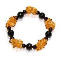 禾场尚腾 纯天然石榴石+黄水晶手链-放心不下