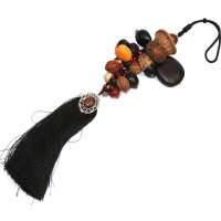 禾场尚腾 18子+菩提子+藏银+红玛瑙才车挂-真情几许有