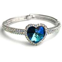 禾场尚腾 进口奥地利水晶手镯 暗恋之心