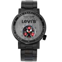 李维斯 LEVIS 潮流复古休闲钢带石英男士手表 LTG1304