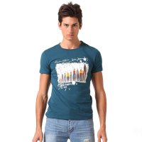 迪尔马奇 男装时尚英伦印花多色短袖T恤DT153