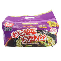 白家 老坛酸菜方便粉丝五连包550g