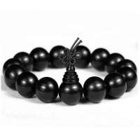 TFF蒂凡印尼黑檀木开光佛珠手链 15mm