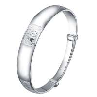 唯一/winyS999千足银手镯 福荷  纯银手镯 37-38g 送礼盒095SZ8