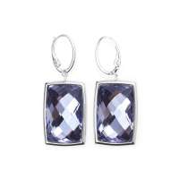 施华洛世奇Swarovski Nirvana Tanzanite 穿孔耳环 1144366