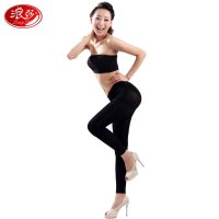 浪莎80D高大宽天鹅绒双加裆九分裤袜 6双装 AX6507