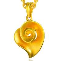 潮宏基 官方正品-花情密语系列-微云花期-足金-足金/黄金吊坠