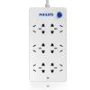 飞利浦 (PHILIPS)六位总控1.8米插座插排接线板插线板