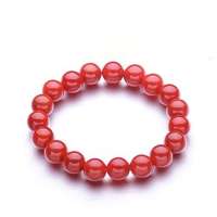 [DIYA]天然红玛瑙手链 10MM