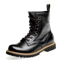 金猴头层牛皮潮流时尚马丁靴男士单鞋JHQ2962