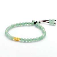 零兑金 999千足金手链 路路通黄金手链 转运珠东陵玉手镯本命年 女 一生光辉