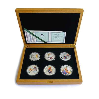 中国金币 中国古典文学名著西游记彩色纪念银币(第一组2银,第二组2银,第三组2银)