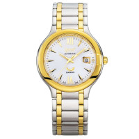 爱其华OGIVAL争锋系列真钻机械男士腕表(间金色白面)3832AJMSK