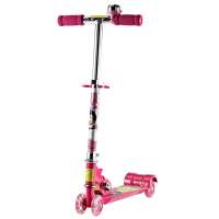 迪士尼 DISNEY快乐四轮闪光轮滑板车DC1007-D粉红通码
