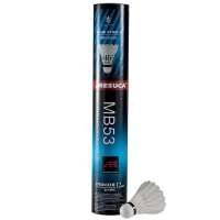 麦斯卡MESUCA 精选鸭毛初中级比赛专用耐打羽毛球蓝星3号筒装12只球MB53