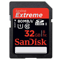 SANDISK(闪迪)Extreme(32G) SD卡(80M/S)