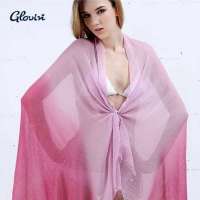 GLOVIN 知品风格 渐变色空调披肩 红色