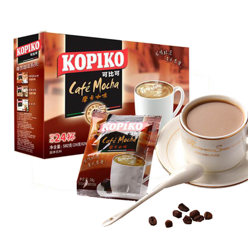 KOPIKO 可比可摩卡咖啡24+6杯(24入)印尼进口速溶咖啡