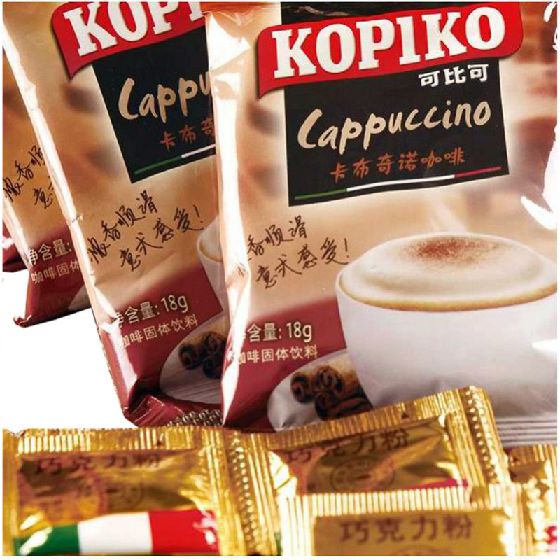 KOPIKO可比可 卡布奇诺咖啡24+6包(24入)印尼进口速溶咖啡