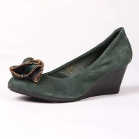 星期六墨绿色绒面羊皮女鞋/单鞋/高跟鞋SSA3SJ150174