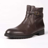 星期六咖啡色牛皮男靴 SS1WSM810121