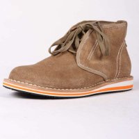 星期六卡其色二层磨砂牛皮男靴 SS1WSM850174