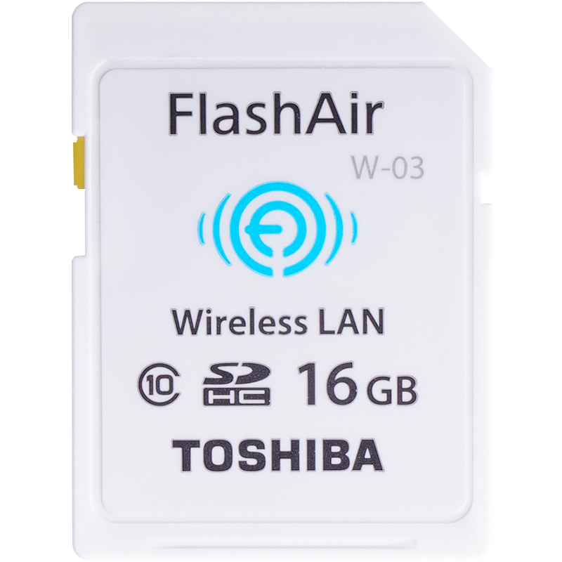 东芝(FlashAir) wifi SD卡 16G(Class10)SDHC储存卡(Wireles LAN)
