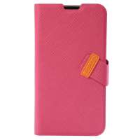 倍思信仰多功能皮套 华为 G610 玫红色