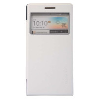 倍思柔美视窗皮套 华为 Ascend P6翻盖手机皮套 白色