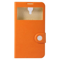 倍思智彩智能休眠皮套I9208 I9200 I9205橙/米黄