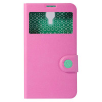 倍思智彩智能休眠皮套I9208 I9200 I9205玫红/绿