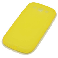 T-STAR 三星I9300 磨砂保护套 带防尘塞 (黄)