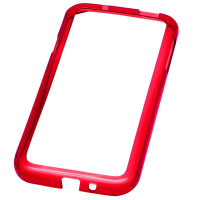 T-STAR 三星I9300 透明框架 保护壳 (大红)
